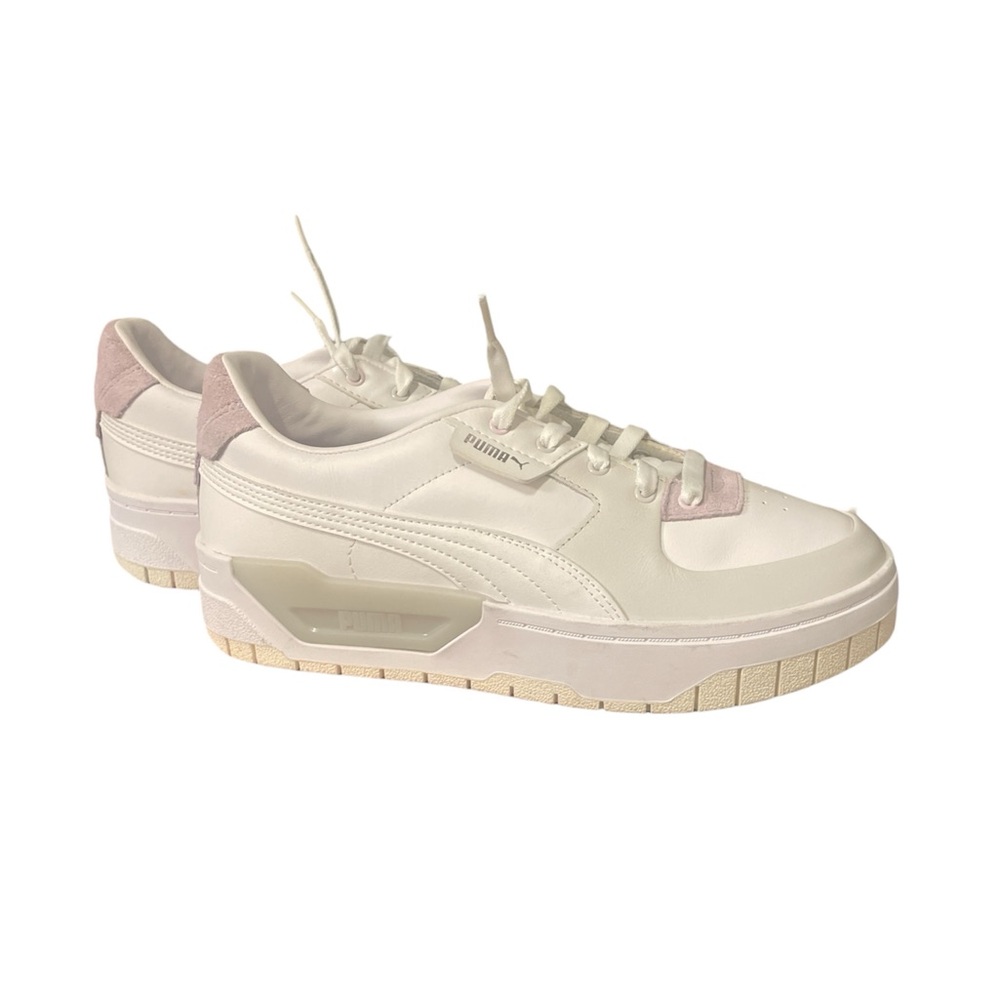 Puma Women's Cali Dream sneakers in white with lavender accents sz 7.5